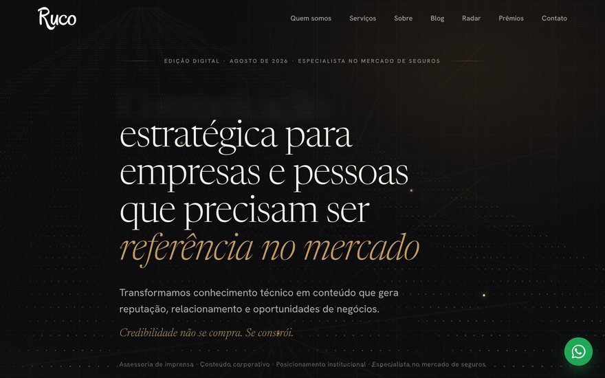Site da Ruco Comunicação